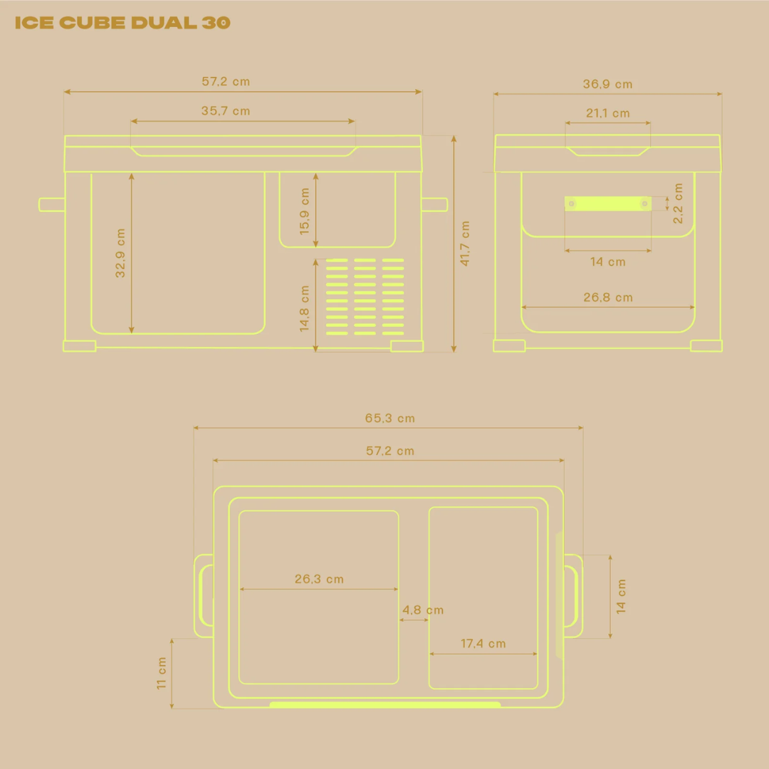 Kühlbox-Kompressor IceCube 30 Dual , 12/24/230 V, 30L