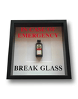 Wandbild/Bild „In Emergency - Break Glass - Jägermeister Spaß im Rahmen - FestivalStuff