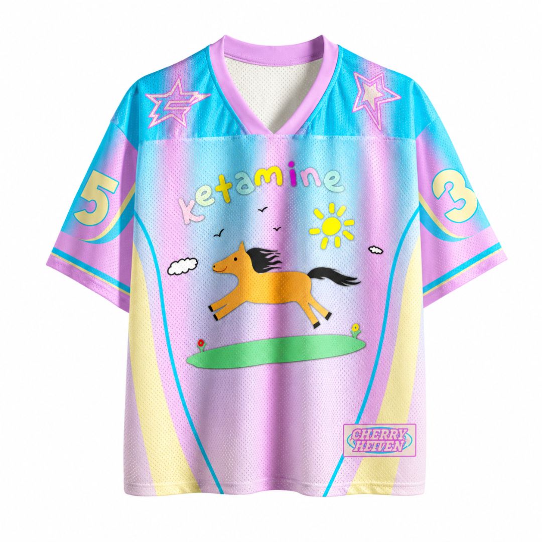 Ketamine Festival Trikot Pastell Pink