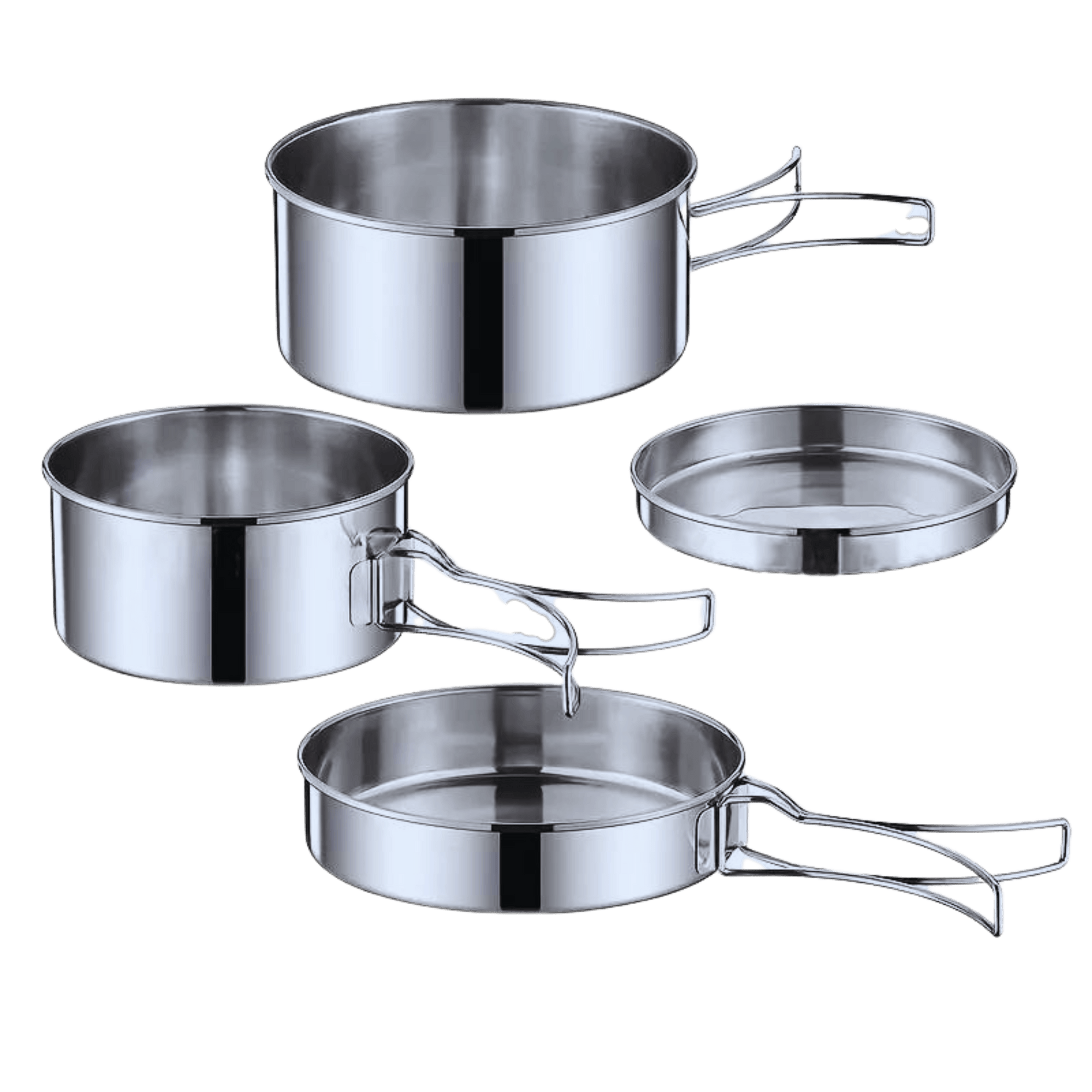 Kochgeschirr Set Edelstahl Camping - FestivalStuff