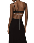 Strassbesetztes Neckholder-Crop- Top - FestivalStuff