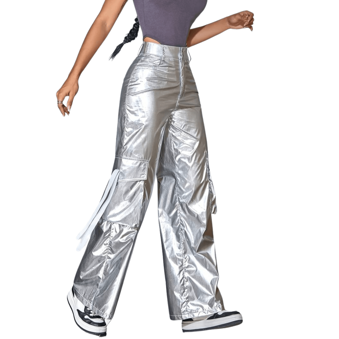 Metallic-Cargohose - FestivalStuff