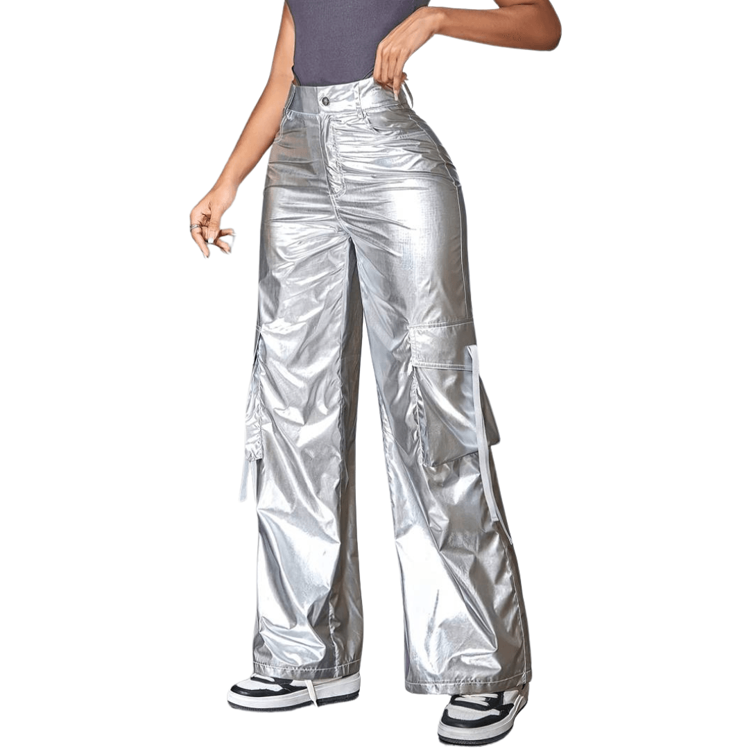 Metallic-Cargohose - FestivalStuff