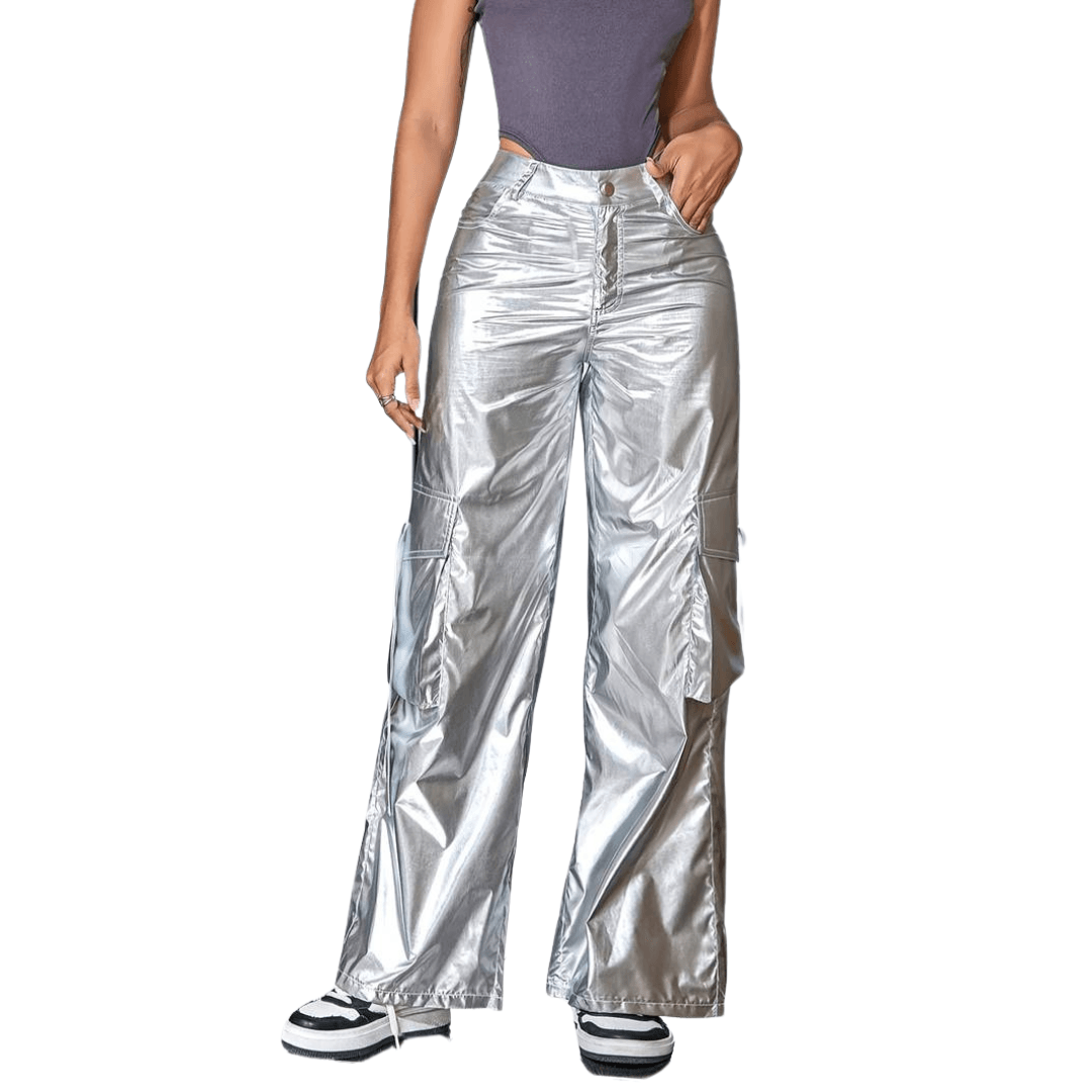 Metallic-Cargohose - FestivalStuff