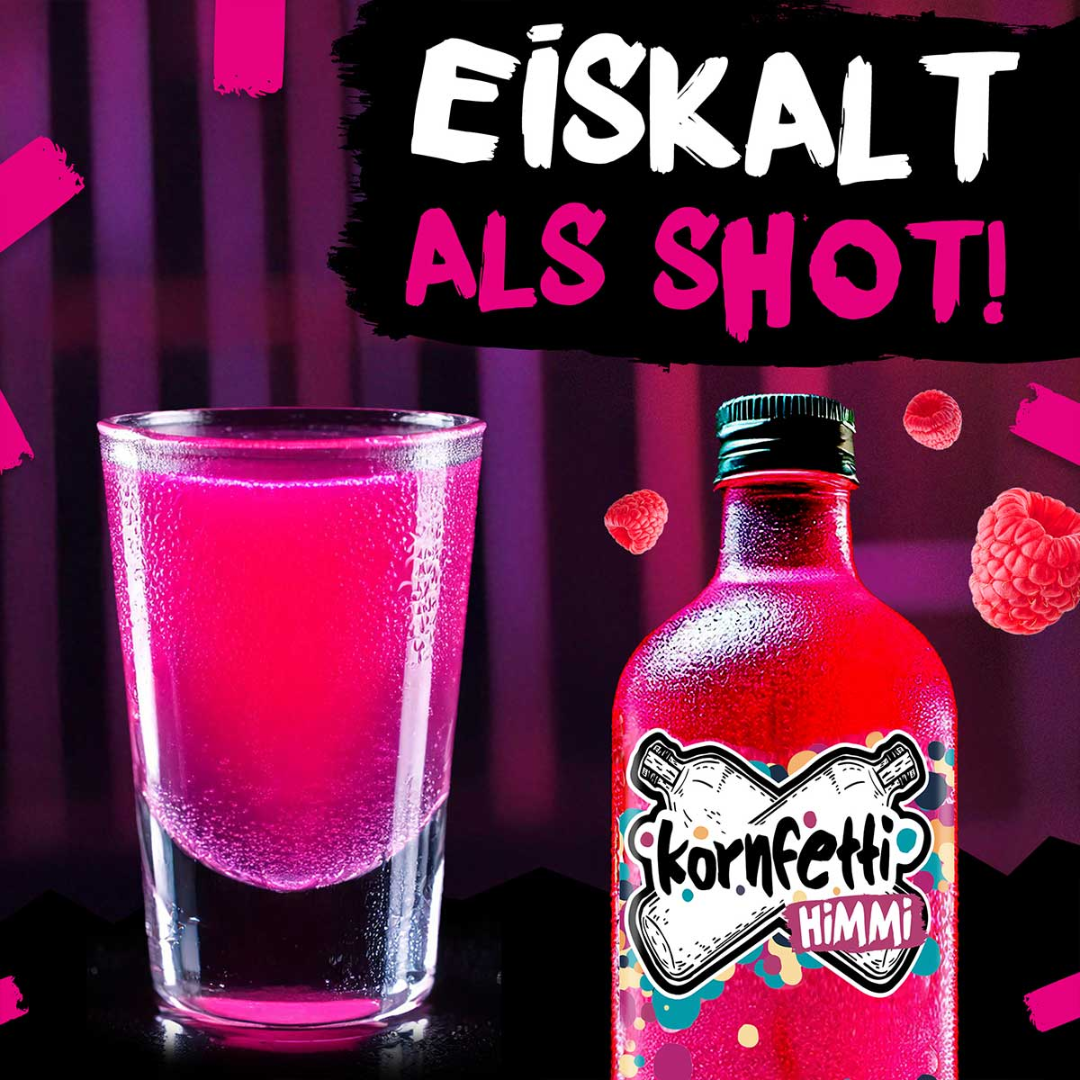 Kornfetti Himmi Shot 0,7 l – Himbeer-Limette Shot