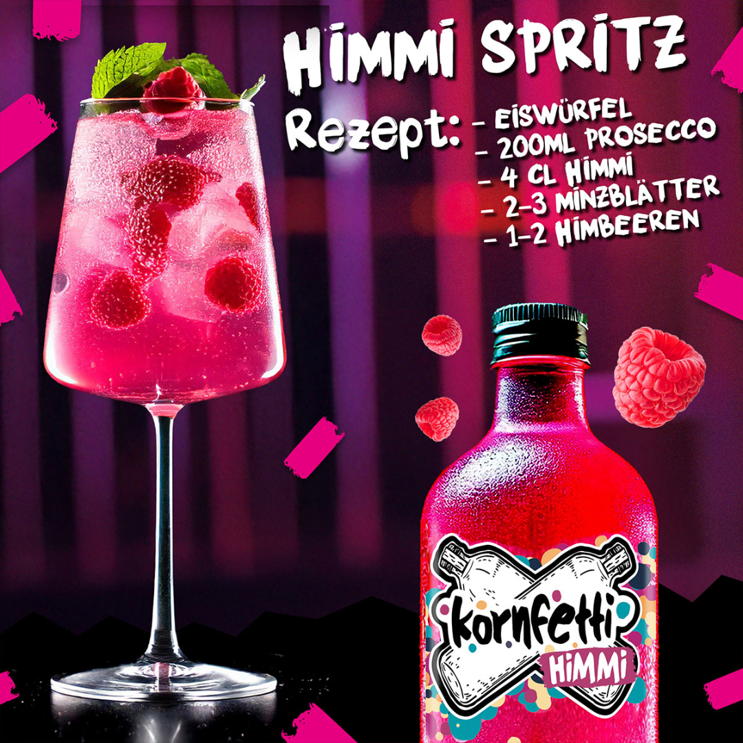 Kornfetti Himmi Shot 0,7 l – Himbeer-Limette Shot