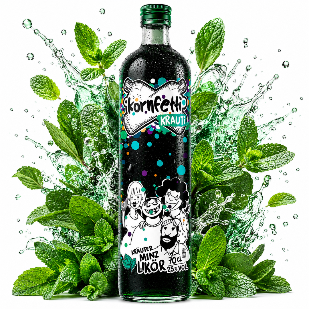 Kornfetti Krauti Shot 0,7 l – Kräuter & Minze Shot