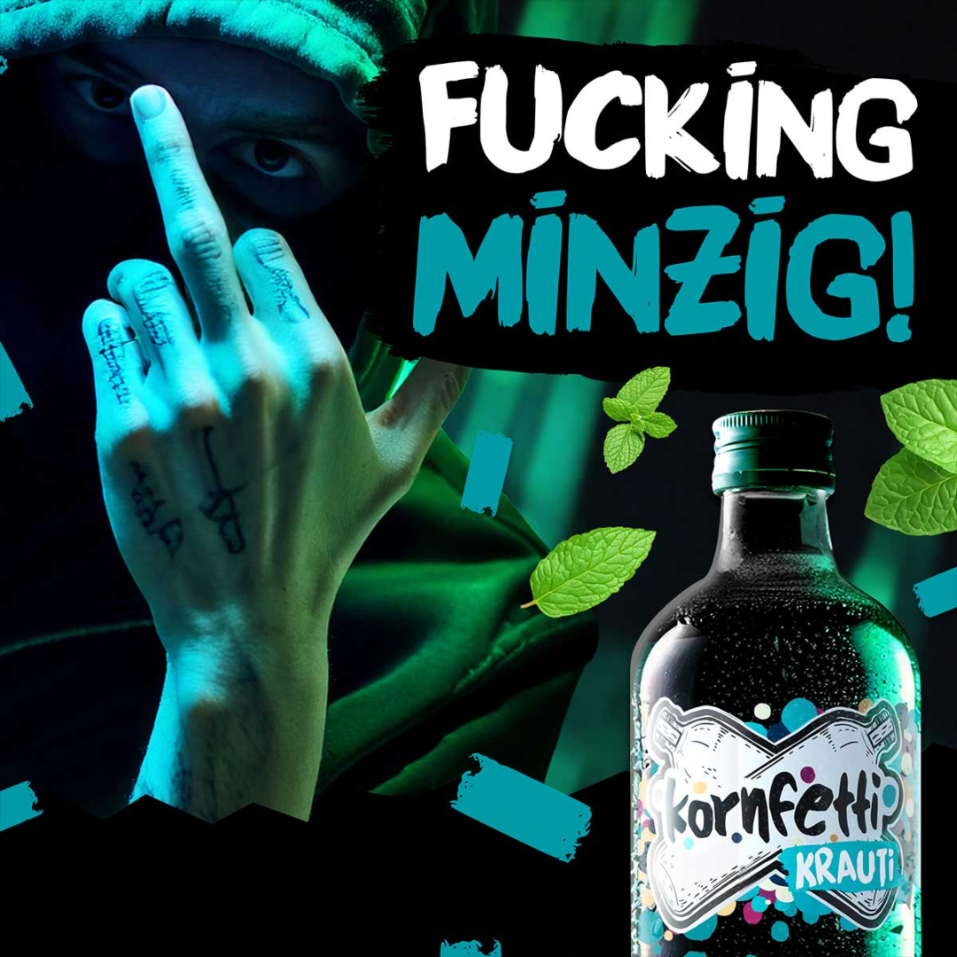 Kornfetti Krauti Shot 0,7 l – Kräuter & Minze Shot