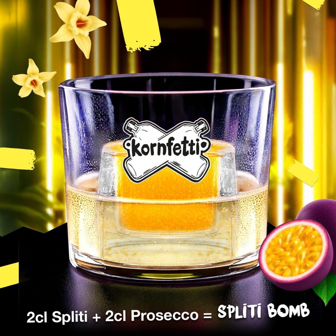 Kornfetti Spliti Bomb Set – Spliti, Prosecco & 2 Bomb Gläser