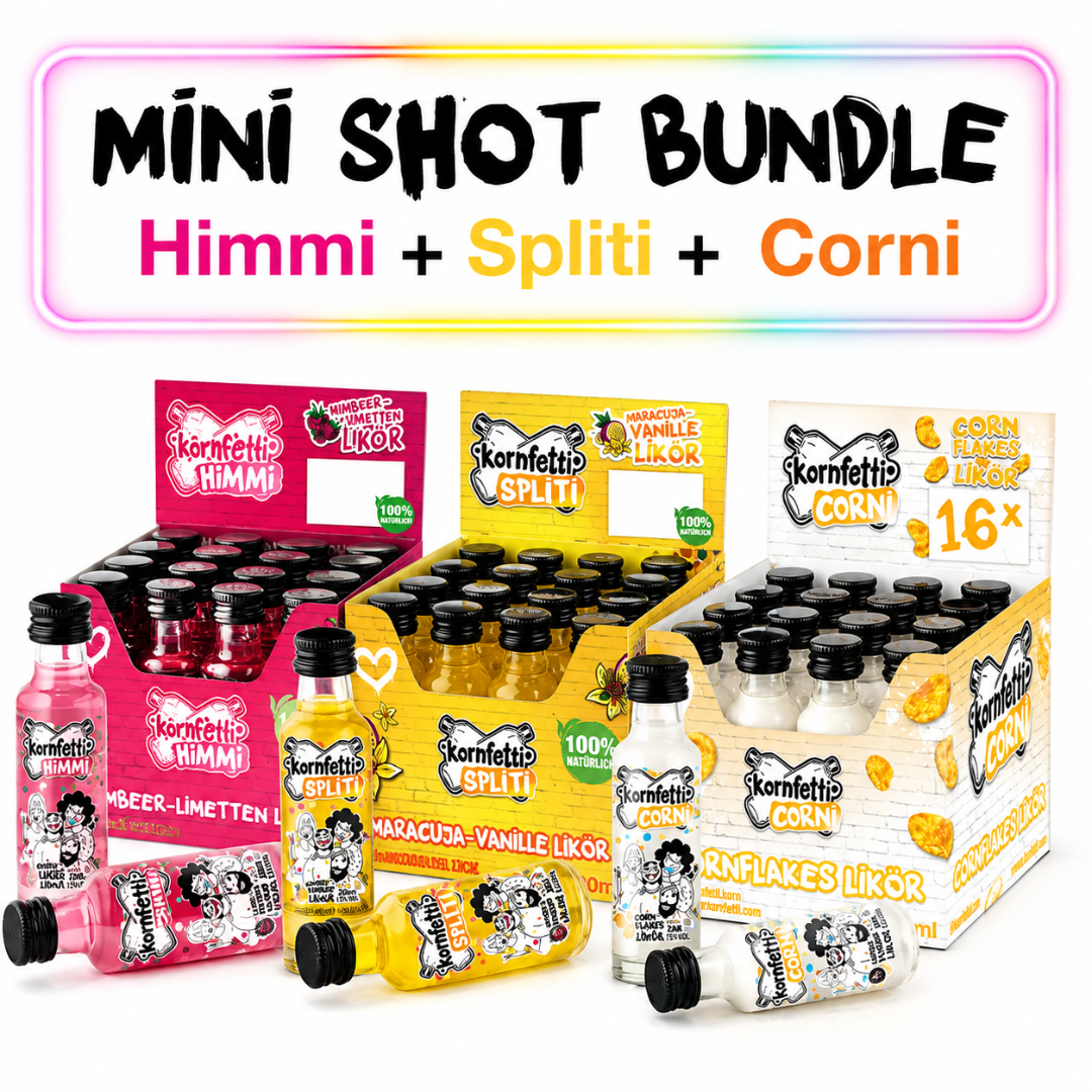 Kornfetti PET Shot Bundle – 48 Minis mit Himmi, Spliti & Corni