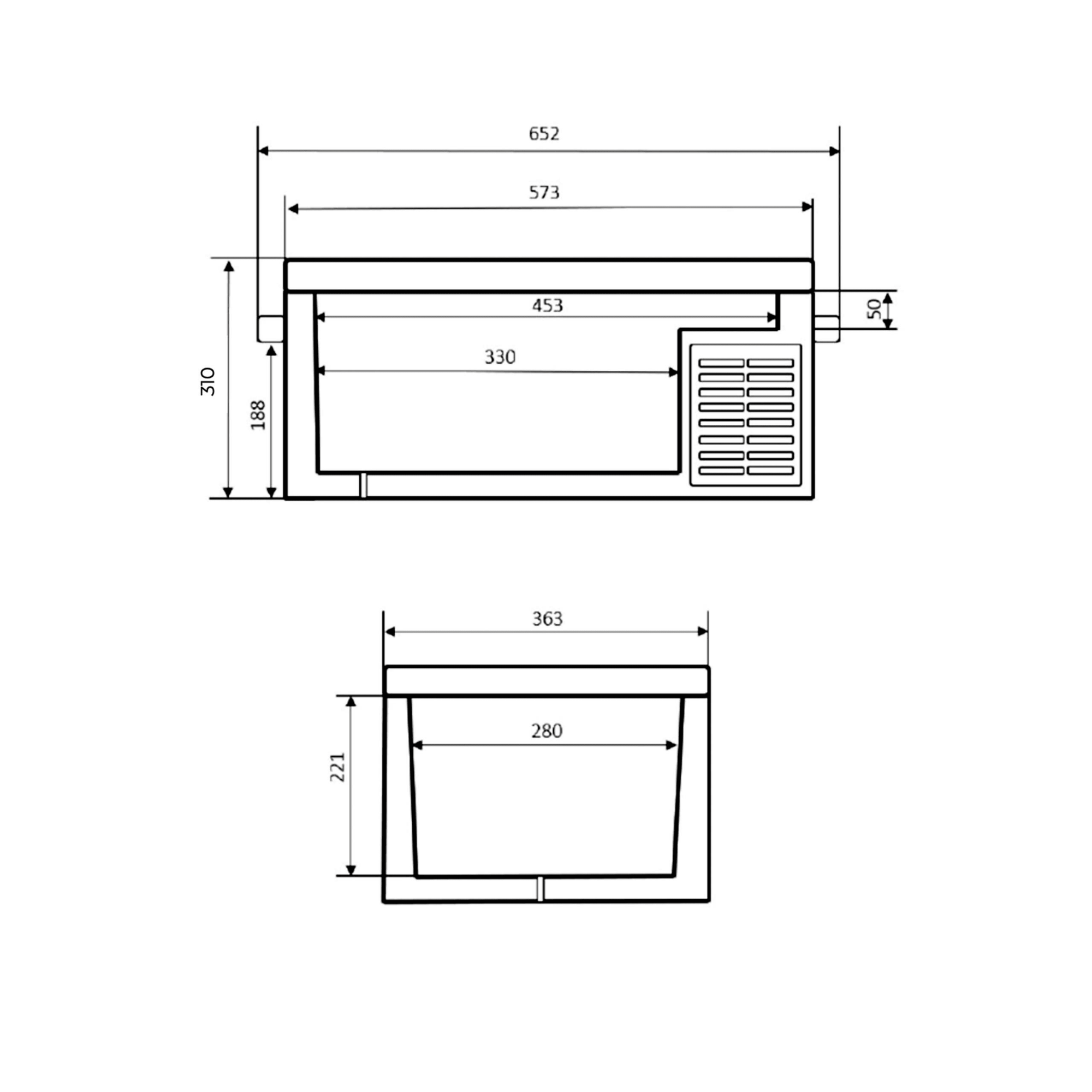 Kühlbox-Kompressor IceCube 25, 12/24/230 V, 25L Akku - FestivalStuff