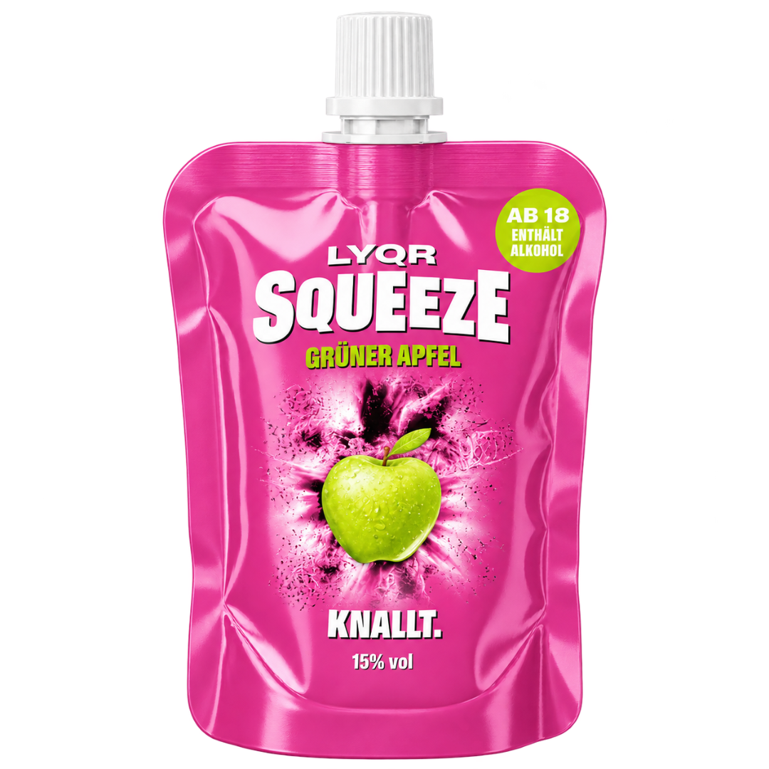 LYQR SQUEEZE Grüner Apfel 30ml – Festival Shot