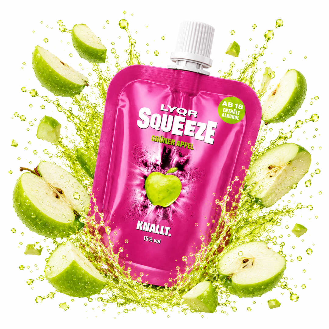 LYQR SQUEEZE Grüner Apfel 30ml – Festival Shot