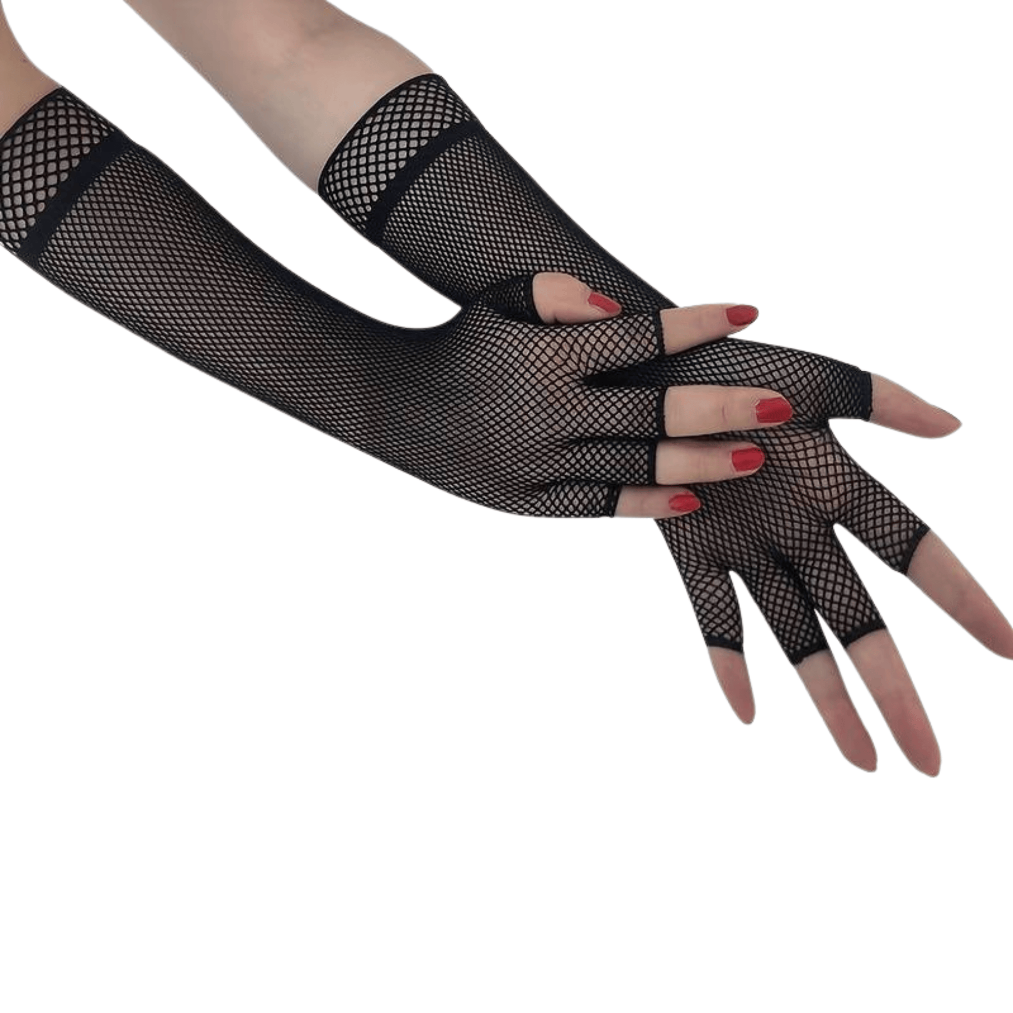 Lange Handschuhe Netz Optik - FestivalStuff