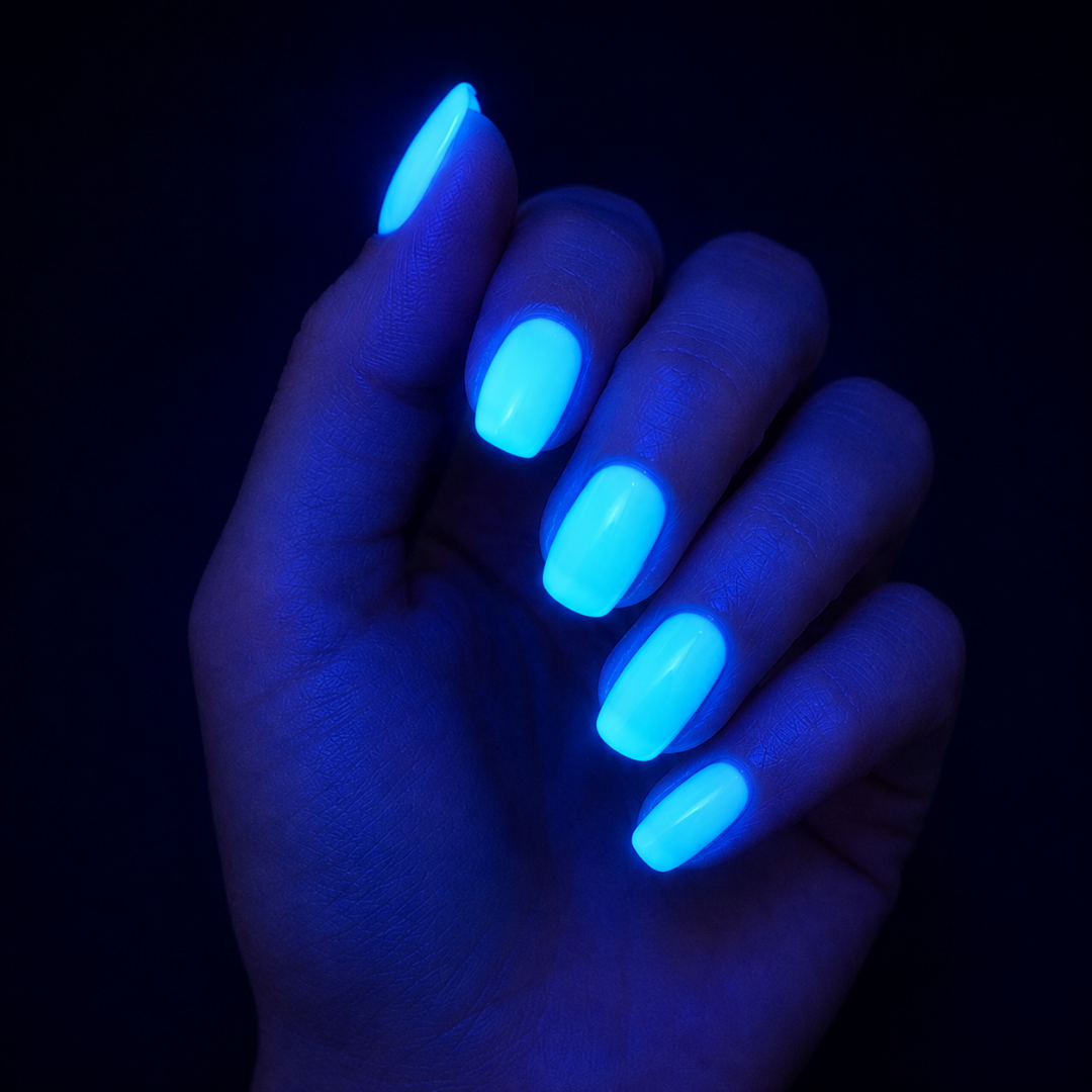 Leuchtender UV-Nagellack Transparent