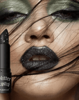 Lippenstift Glitzernd Schwarz - FestivalStuff