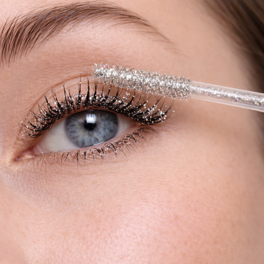 Mascara glitzernd Silber