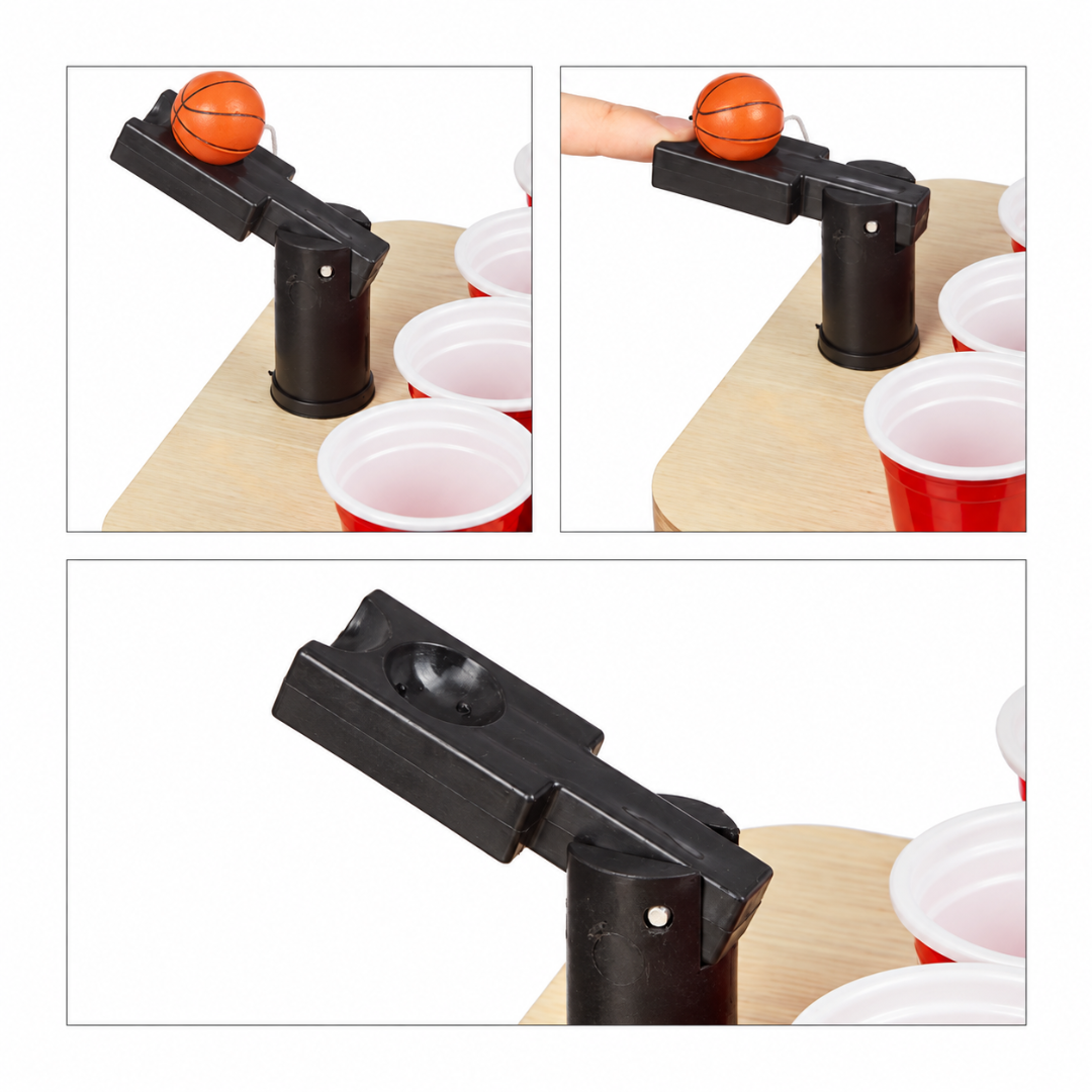 Mini Beer Pong Festival Trinkspiel mit Katapult