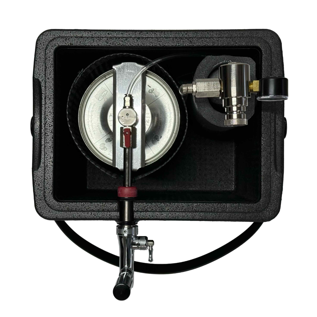Mobile Zapfanlage 5L Schwarz – Festival Fass Zapfsystem