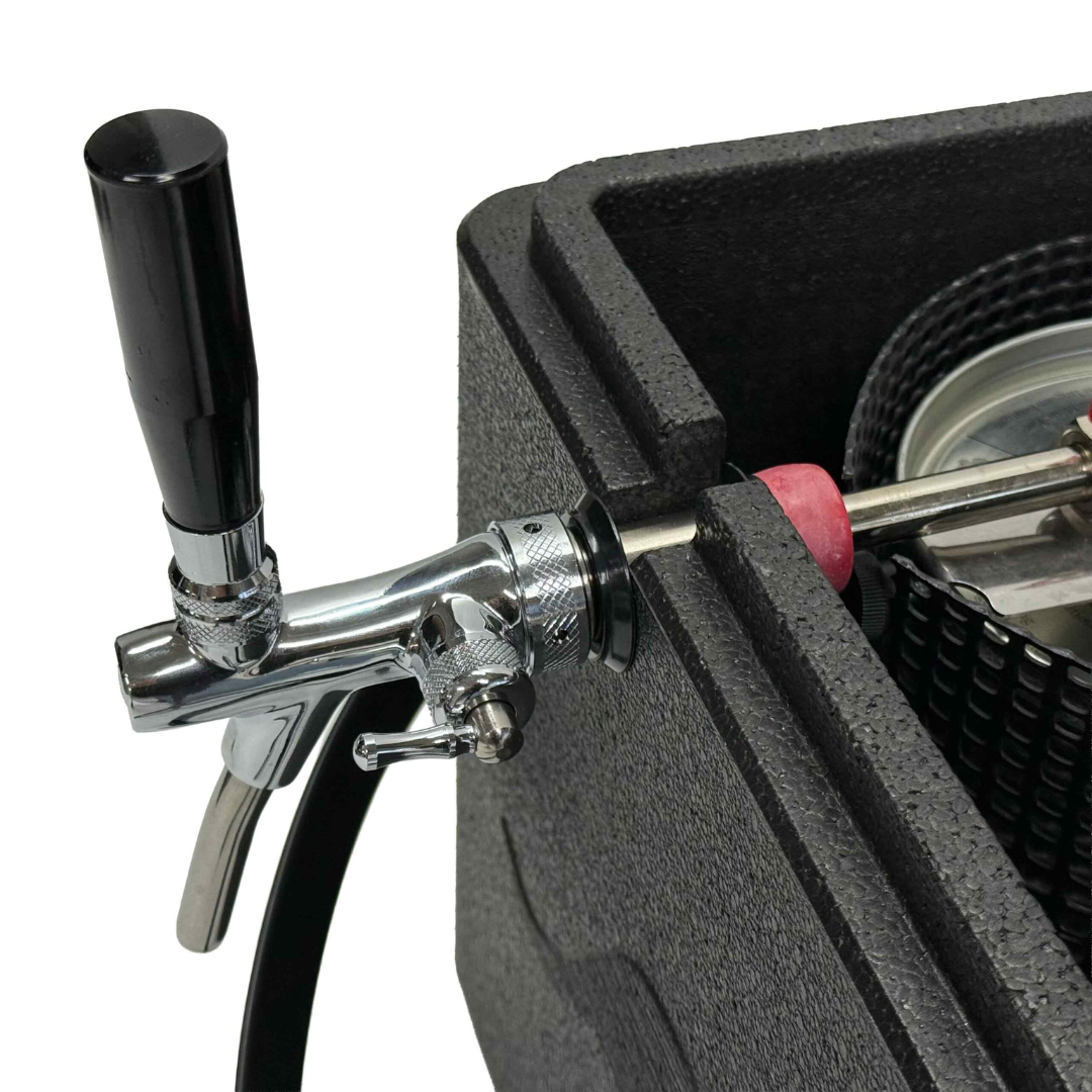 Mobile Zapfanlage 5L Schwarz – Festival Fass Zapfsystem
