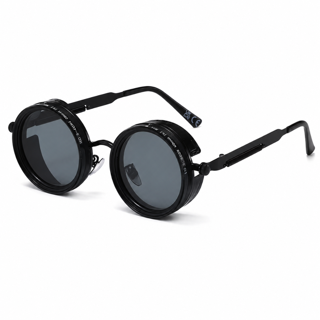 Steampunk ND Sonnenbrille Schwarz – Verstellbare Sonnenbrille UV400