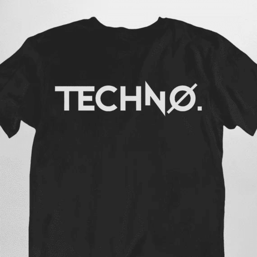 &#39;New Techno&#39; T-Shirt (schwarz / unisex) - FestivalStuff