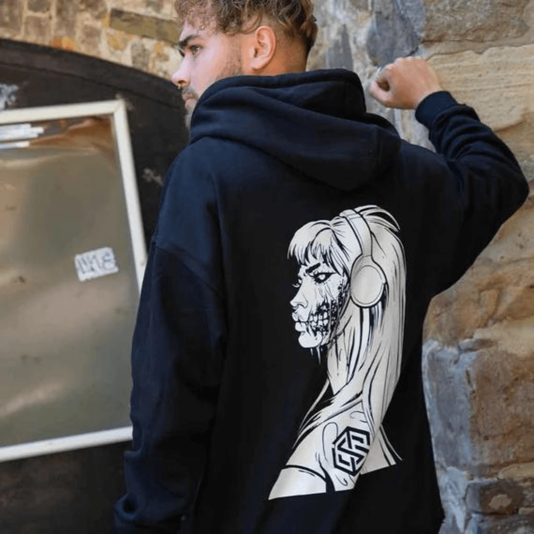 Nocturnal Zombie Oversized Hoodie (unisex) - FestivalStuff