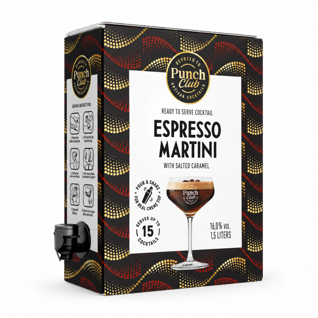 Punch Club Espresso Martini Salted Caramel Cocktail Bag in Box 1,5 l