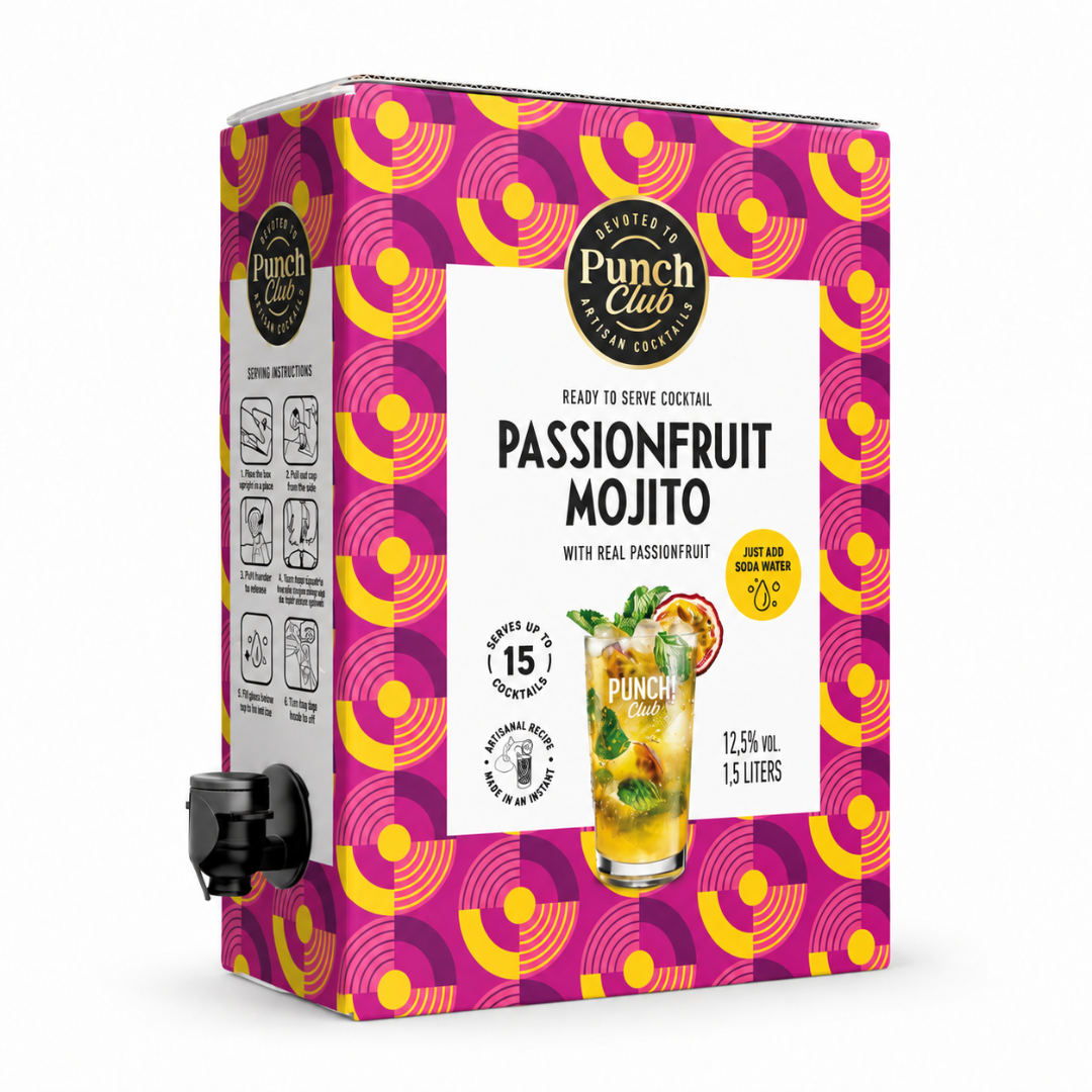 Punch Club Passionfruit Mojito Cocktail Bag in Box 1,5 l