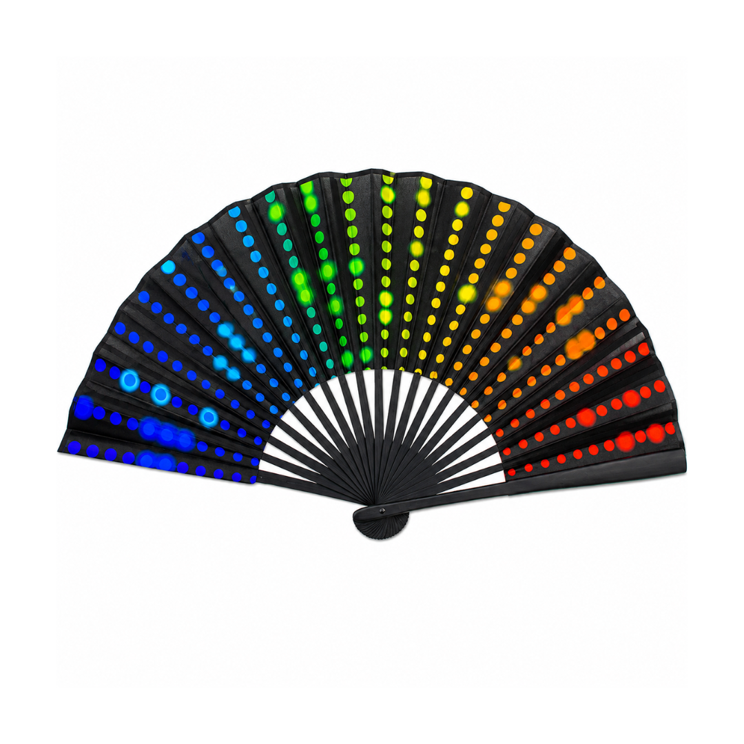 Regenbogen Fächer Reflektierend 23 cm