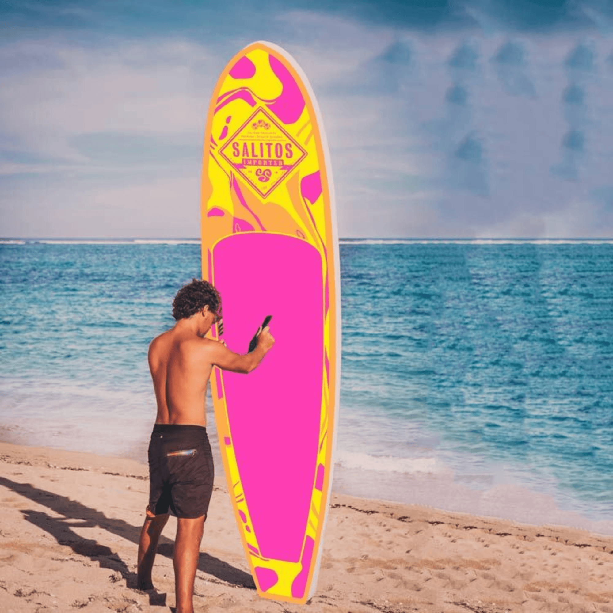 SALITOS SUP Stand-Up-Paddle-Board Pink Komplettset - FestivalStuff