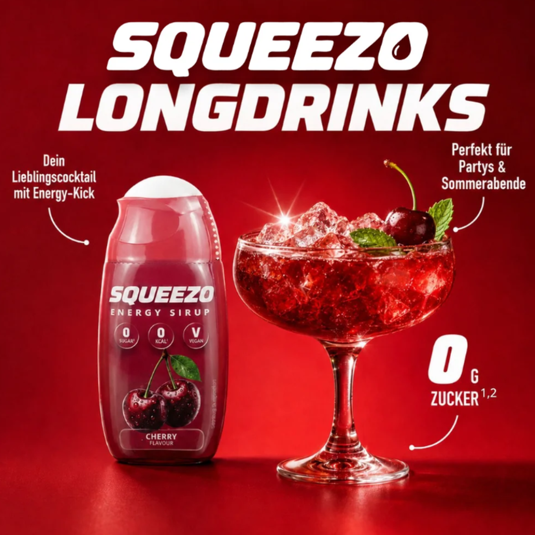 SQUEEZO Cherry Energy Sirup