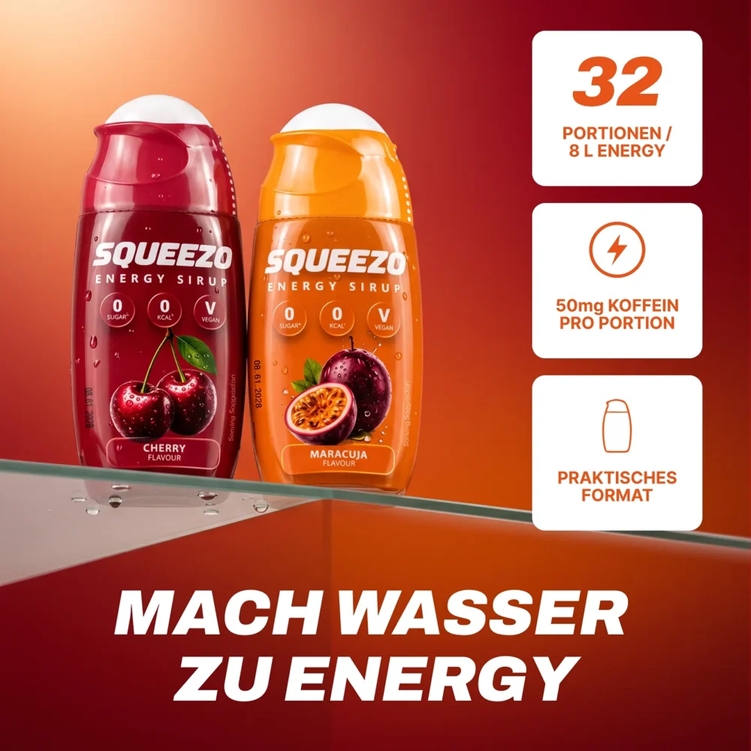 SQUEEZO Cherry Energy Sirup