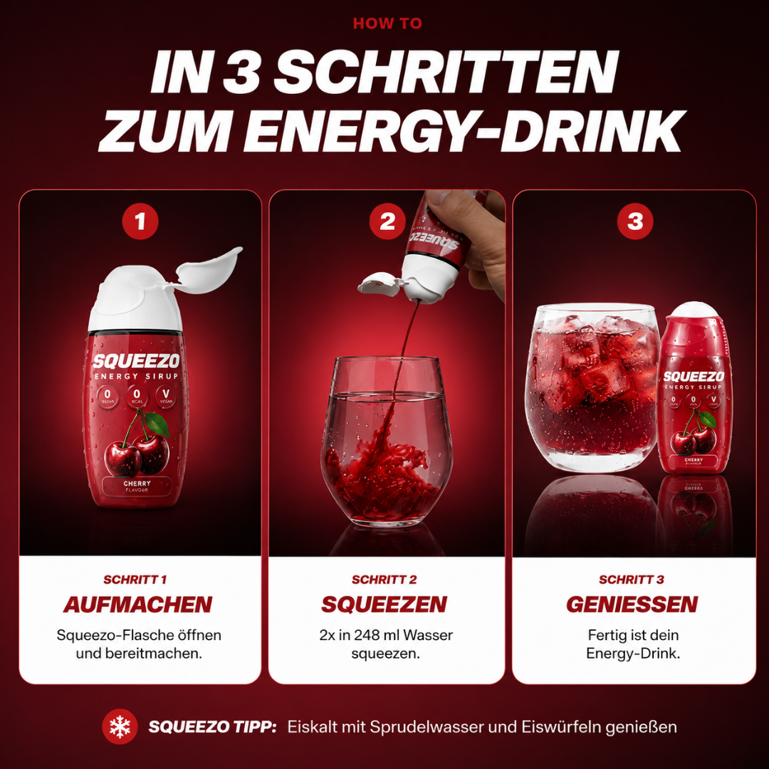 SQUEEZO Cherry Energy Sirup