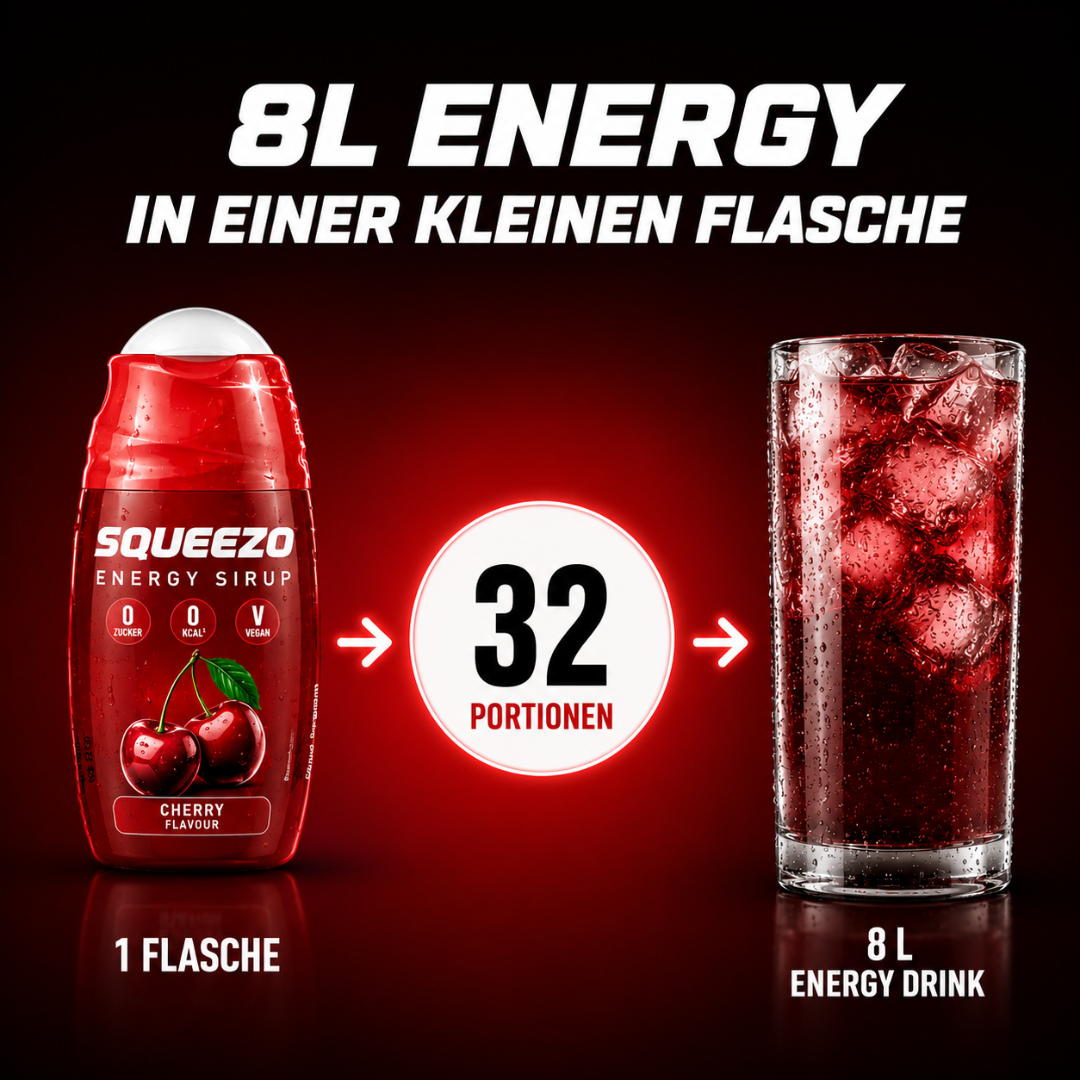 SQUEEZO Cherry Energy Sirup