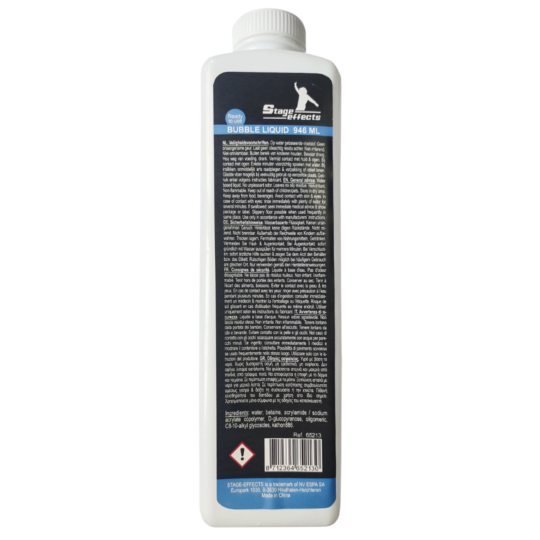 Seifenblasenflüssigkeit 946 ml – Nachfüllflüssigkeit für Bubble Maschinen