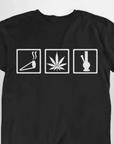 Smoke All Day T-Shirt (schwarz oder weiß / unisex) - FestivalStuff