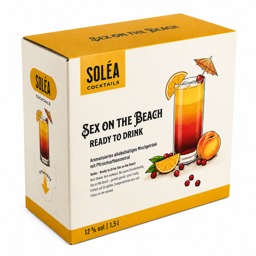 Soléa Sex on the Beach 1,5 l – Cocktail & Shot mit Zapfhahn