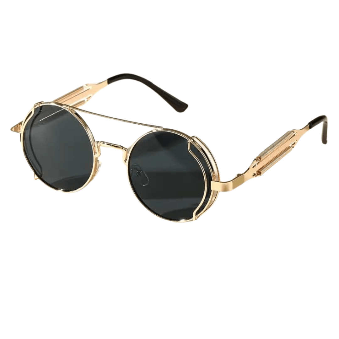 Steampunk SonneBrille #11 Gold - FestivalStuff