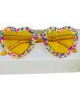 Sonnenbrille Herz Streusel