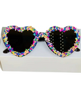 Sonnenbrille Herz Streusel