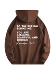 Hoodie "TO THE PERSON BEHIND ME" - FestivalStuff