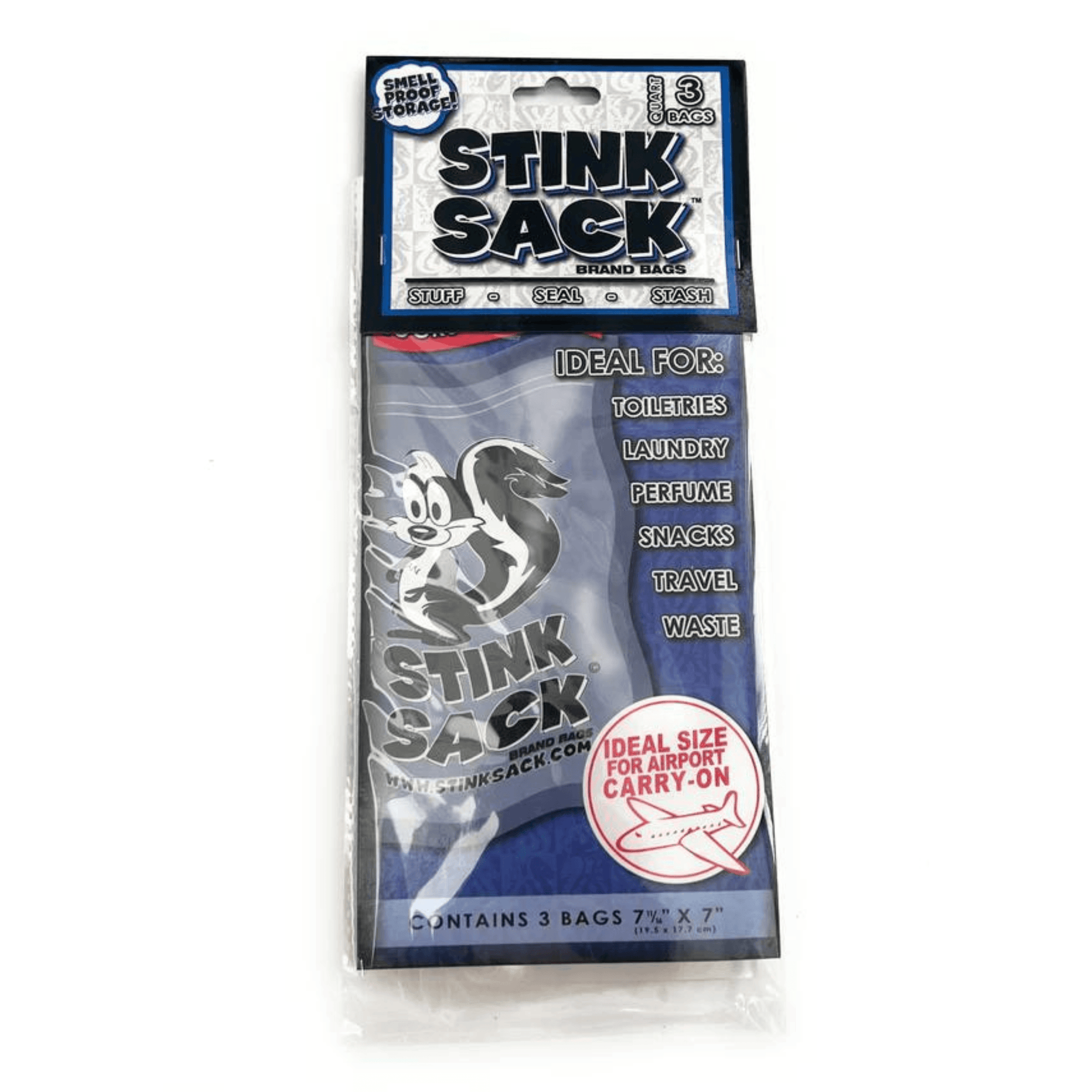 Stink Sack (im 3er Pack) Weed Stoner, geruchsdicht, wasserdicht - FestivalStuff