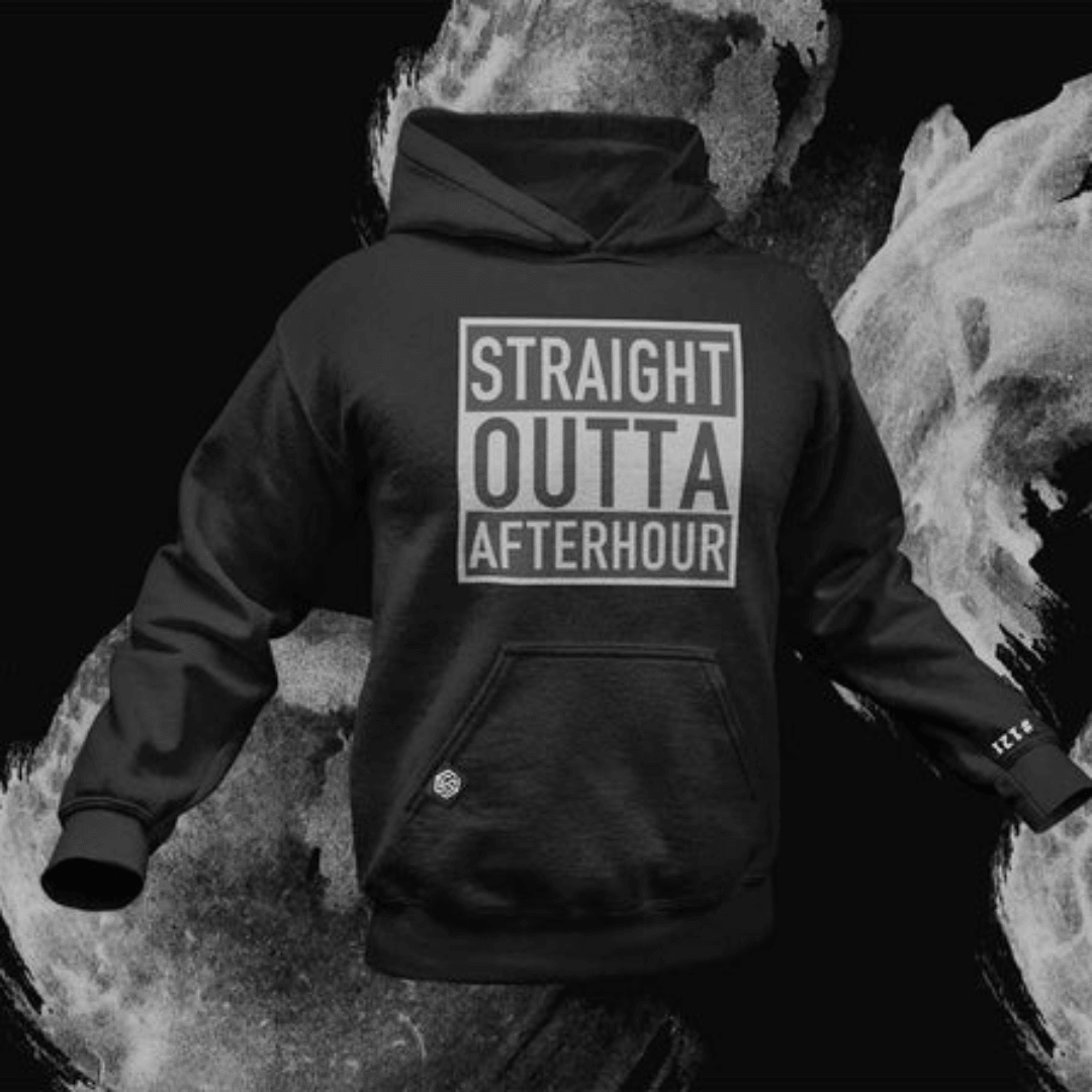 Straight Outta Afterhour Premium Hoodie (schwarz) - FestivalStuff