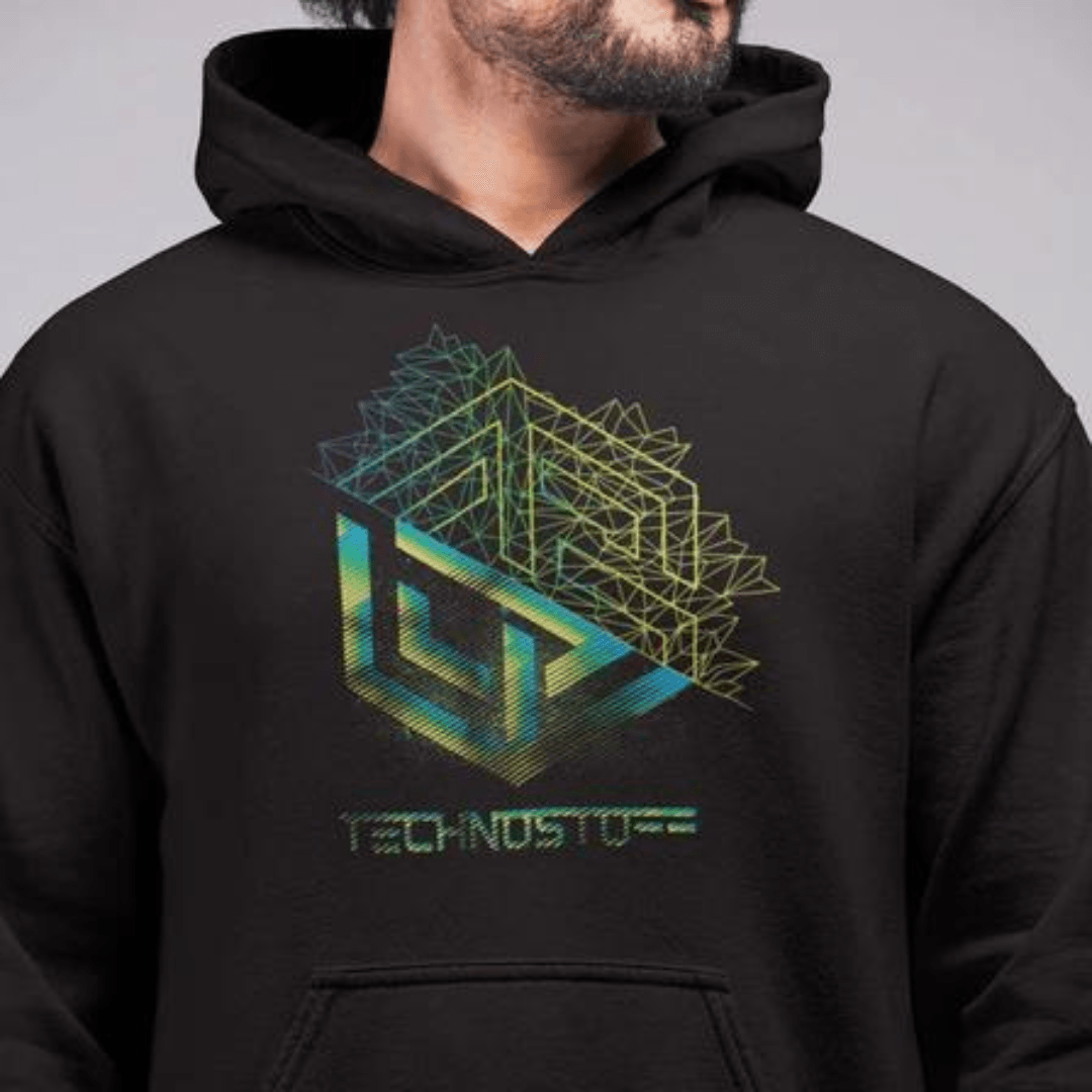 Synthwave Metamorphosis Premium Hoodie (schwarz) - FestivalStuff