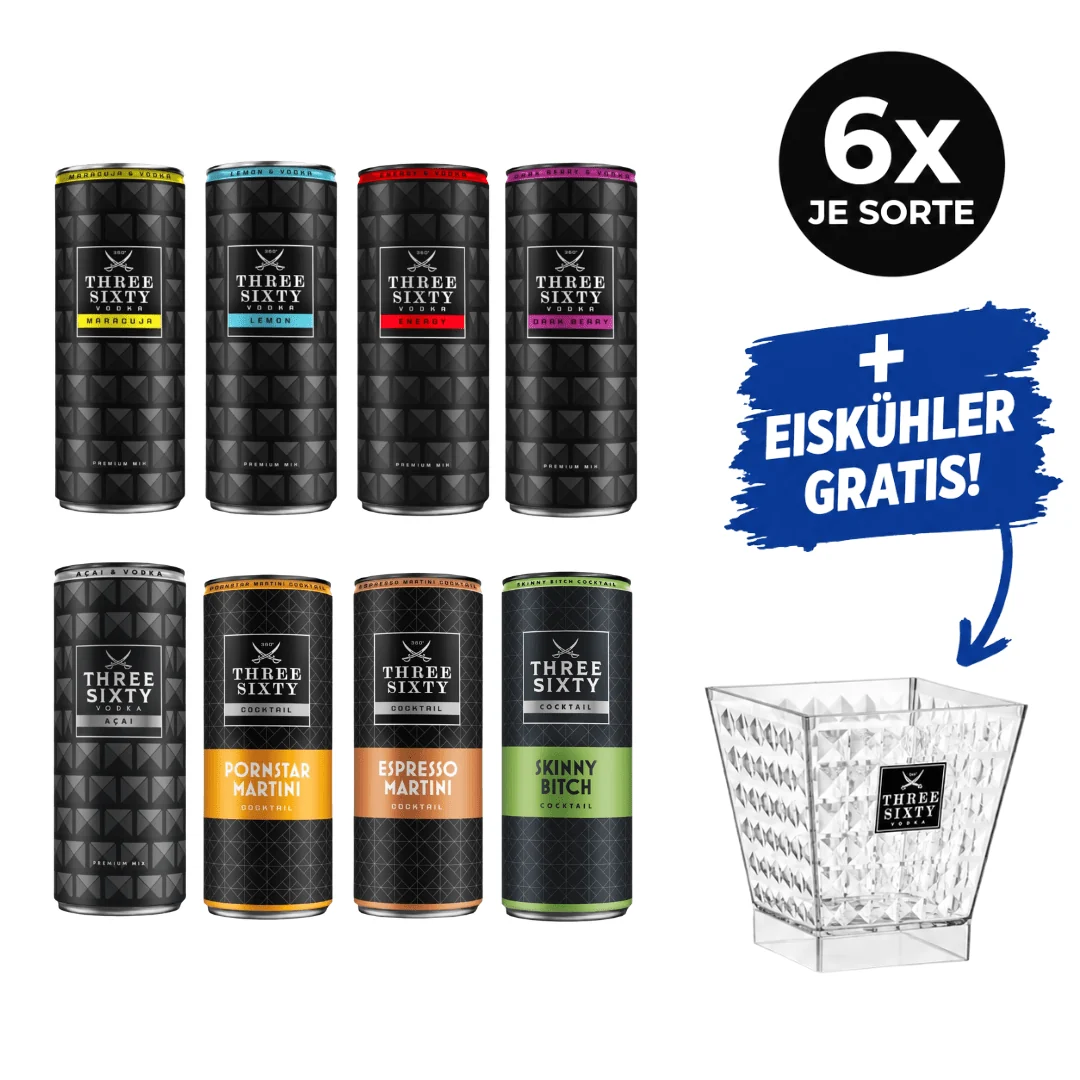 THREE SIXTY Festival Mix Bundle 48 Dosen + Ice Bucket GRATIS