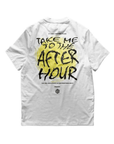 Take Me To The Afterhour T-Shirt (oversized, unisex, white) - FestivalStuff