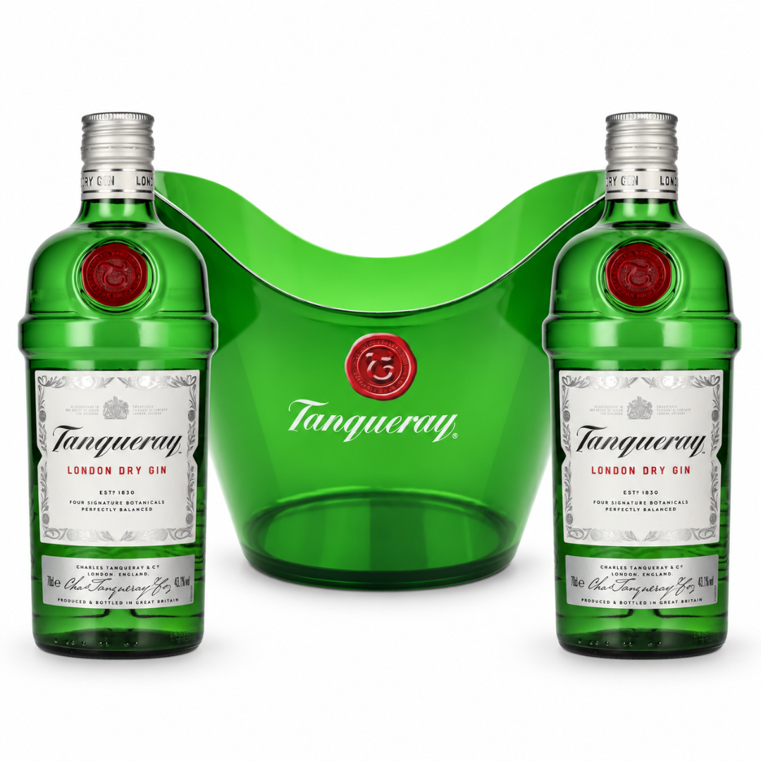 Tanqueray Festival Gin Set mit 2 Flaschen & Getränkekühler