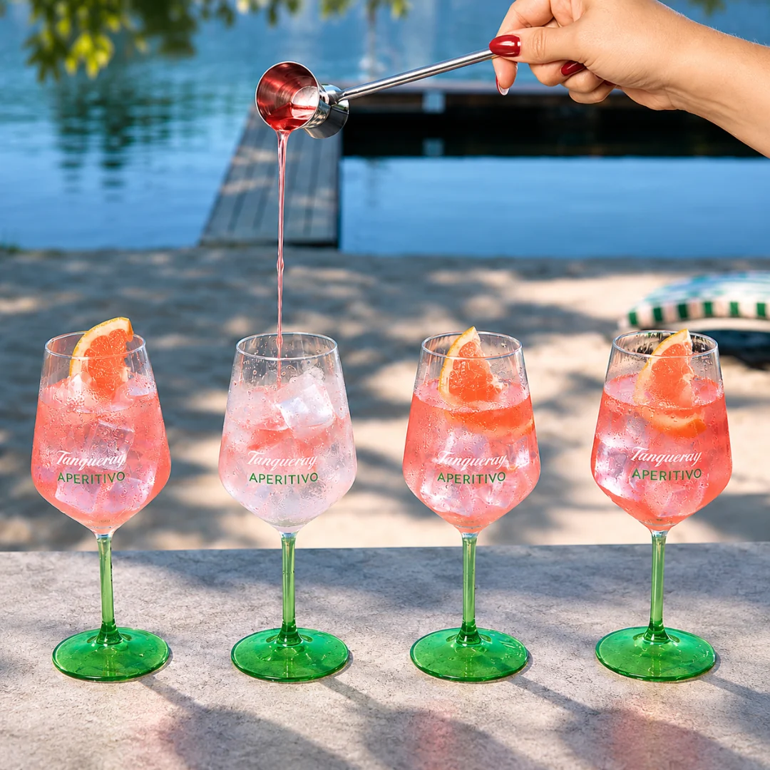 Tanqueray Aperitivo Spritz Set mit Prosecco und 2 Gläsern