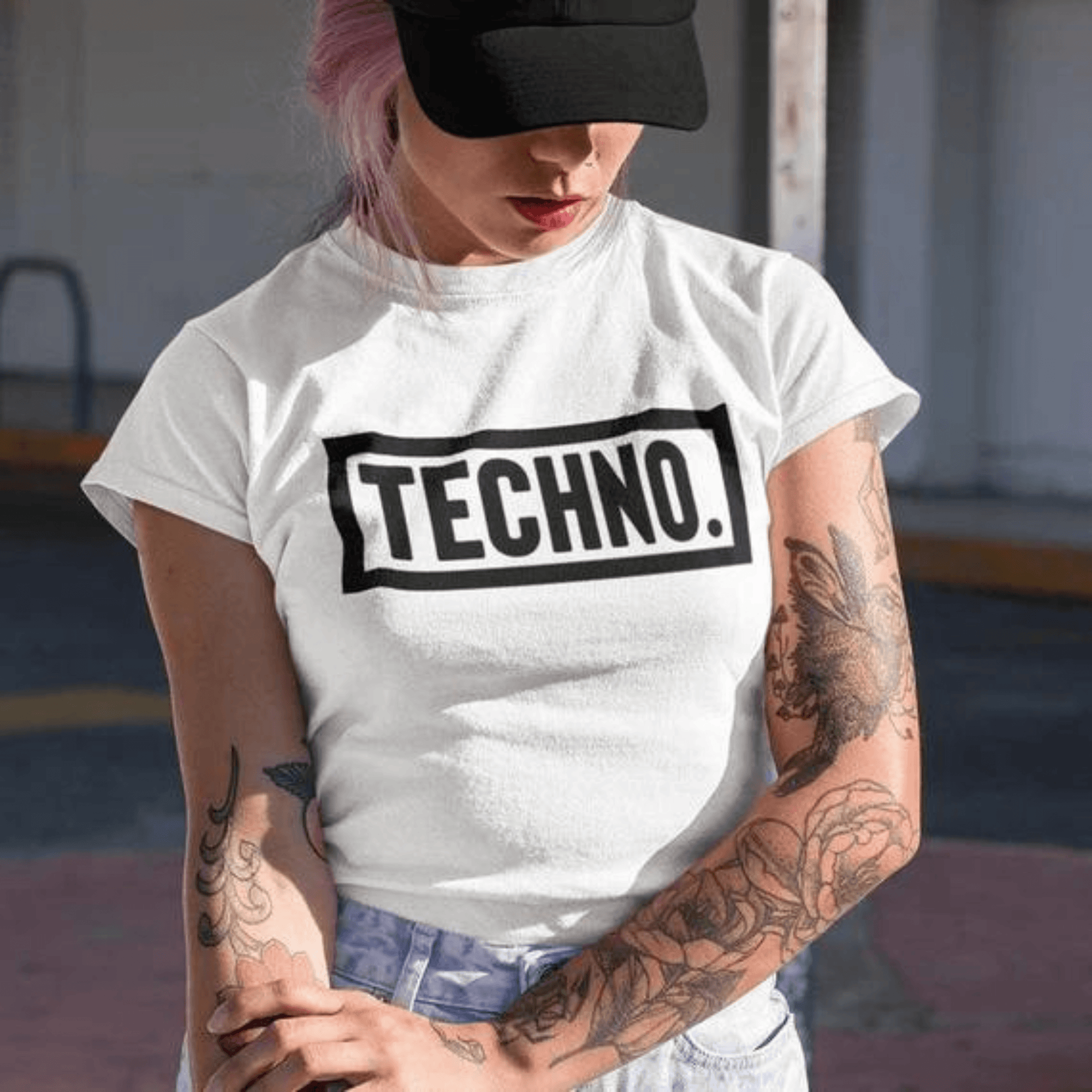 Techno Dot T-Shirt (schwarz oder weiß) - FestivalStuff